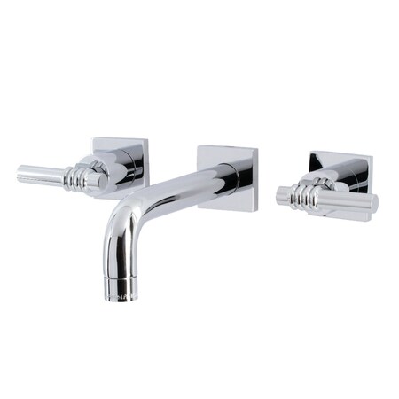 Kingston Brass KS6121ML Two-Handle Wall Mount Bathroom Faucet, Polished Chrome KS6121ML